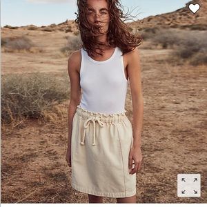 J. Crew Tie-Waist Pull-On Cotton Skirt